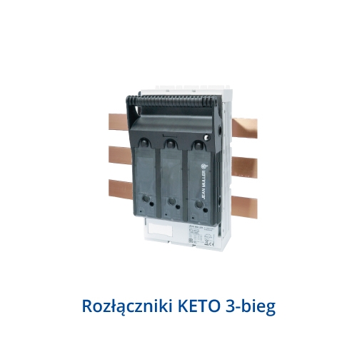 Rozłącznik skrzynkowe KETO do montażu na szynach 100mm