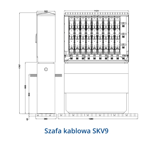 Rozłącznik skrzynkowe KETO do montażu na szynach 100mm